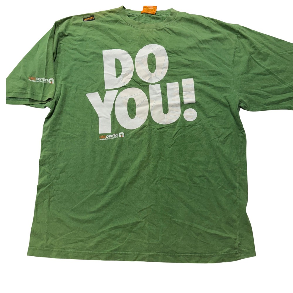 Vintage Akademiks Do You Ill Do Me Graphic T-Shirt Green Mens XXL Streetwear